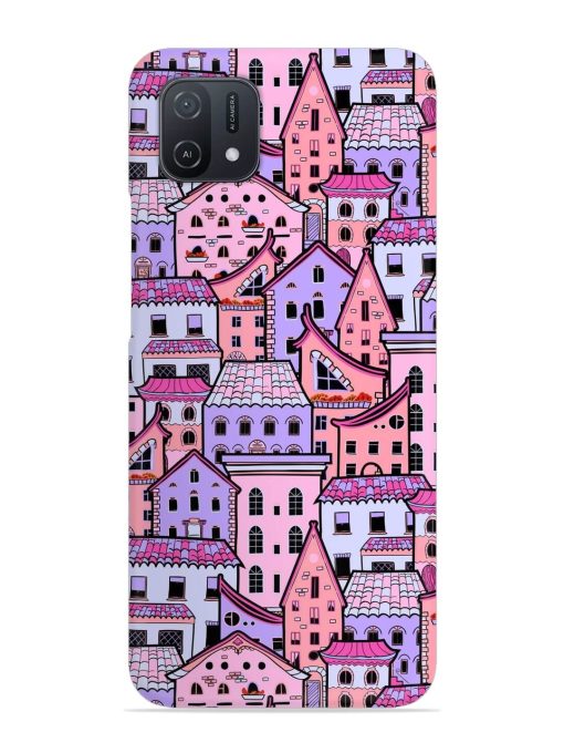 Seamless Pattern Houses Snap Case for Oppo A16K Zapvi