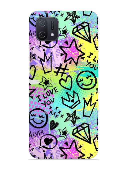 Bright Seamless Pattern Snap Case for Oppo A16K Zapvi