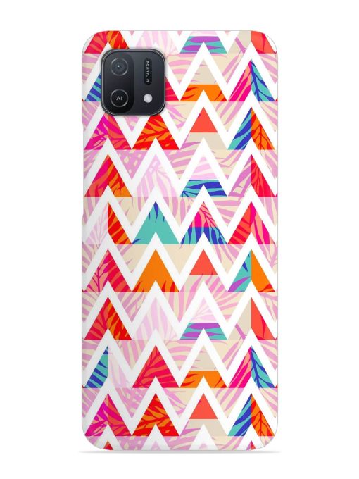 Abstract Triangle Background Snap Case for Oppo A16K Zapvi