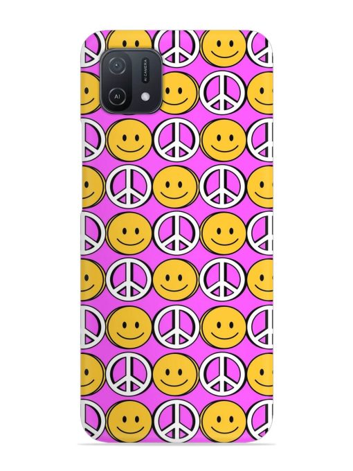 Smiley Face Peace Snap Case for Oppo A16K