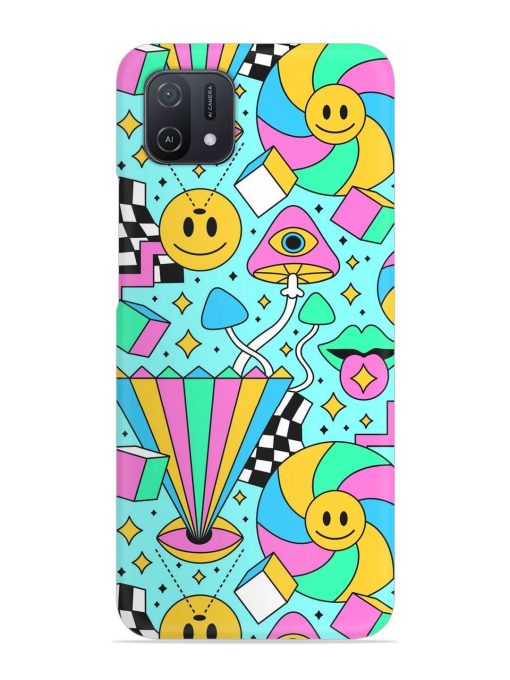 Trippy Rainbow 60S Snap Case for Oppo A16K