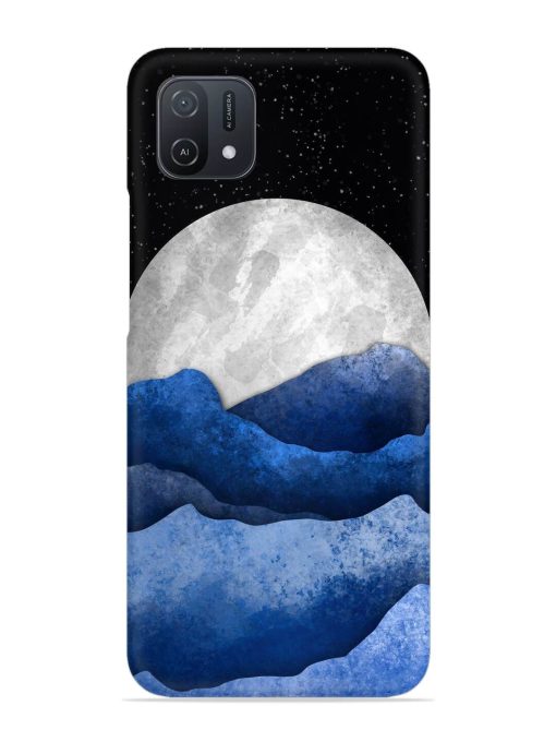 Full Moon Mountain Vector Snap Case for Oppo A16K Zapvi