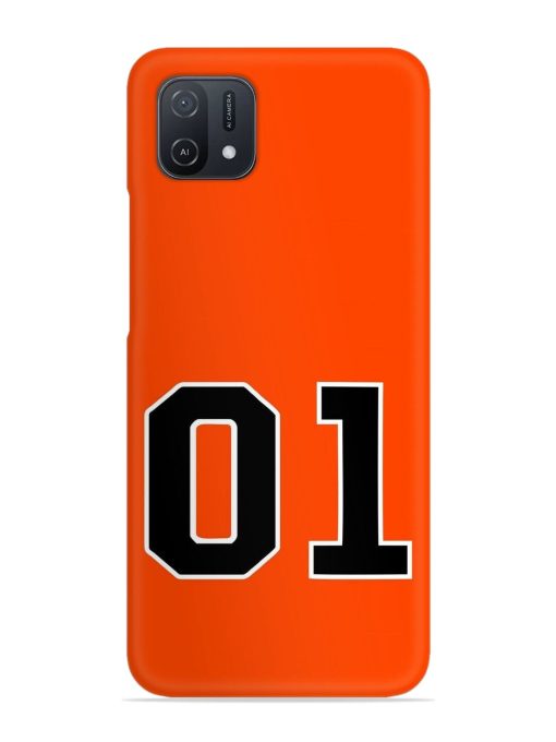 01 Number Snap Case for Oppo A16K Zapvi