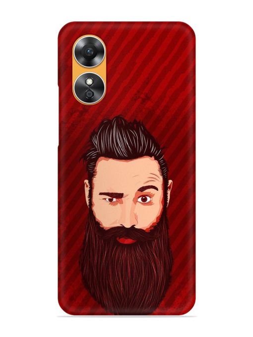 Beardo Man Snap Case for Oppo A17 Zapvi