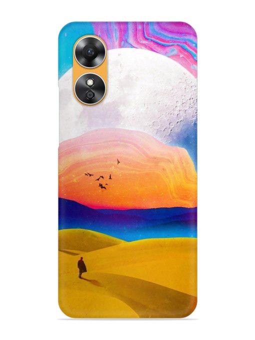 Sandy Desert Snap Case for Oppo A17 Zapvi