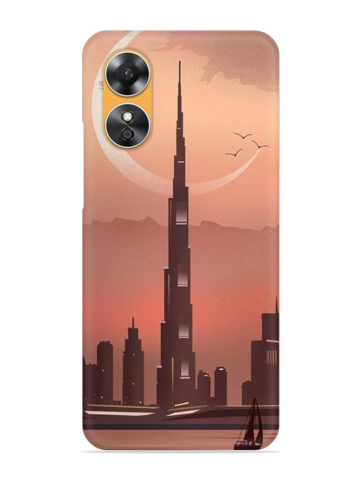 Landmark Burj Khalifa Snap Case for Oppo A17 Zapvi