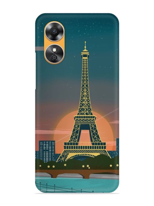 Scenery Architecture France Paris Snap Case for Oppo A17 Zapvi