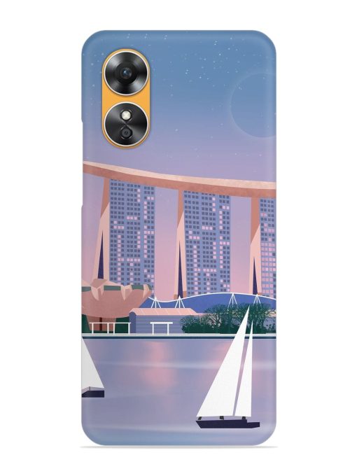 Singapore Scenery Architecture Snap Case for Oppo A17 Zapvi