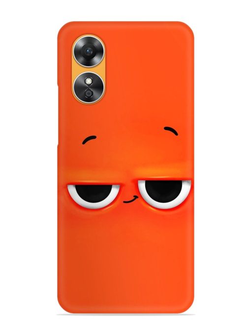 Smiley Face Snap Case for Oppo A17 Zapvi