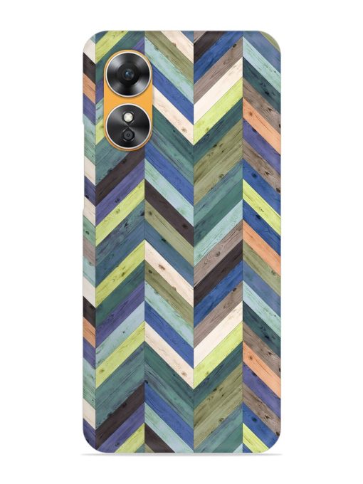 Chevron Random Color Snap Case for Oppo A17 Zapvi