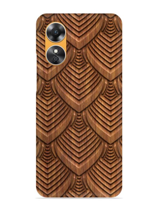 Carved Pattern On Snap Case for Oppo A17 Zapvi