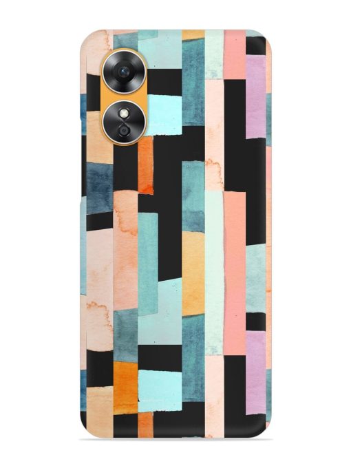 Geometric Seamless Pattern Snap Case for Oppo A17 Zapvi