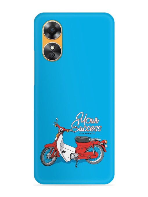 Motorcycles Image Vector Snap Case for Oppo A17 Zapvi