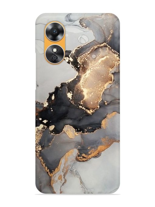 Luxury Abstract Fluid Snap Case for Oppo A17 Zapvi