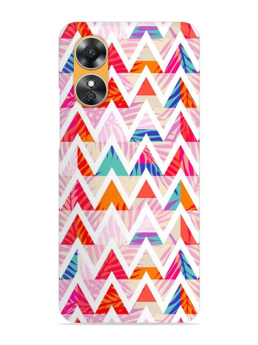 Abstract Triangle Background Snap Case for Oppo A17 Zapvi