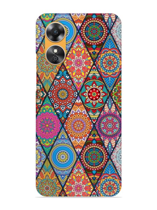 Seamless Tile Pattern Snap Case for Oppo A17 Zapvi