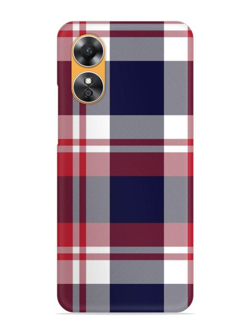 Classic Plaid Tartan Snap Case for Oppo A17 Zapvi