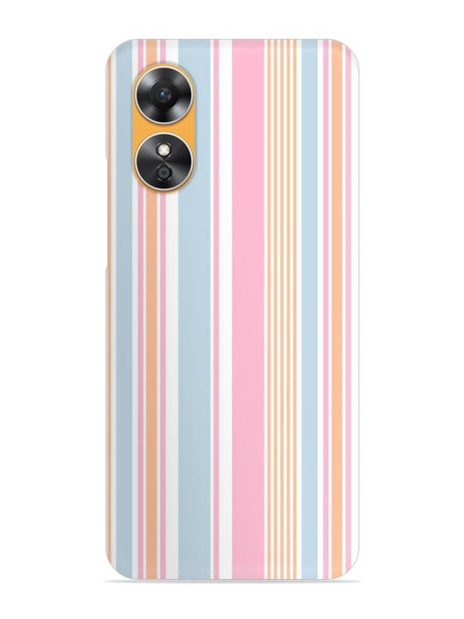 Stripe Seamless Pattern Snap Case for Oppo A17 Zapvi