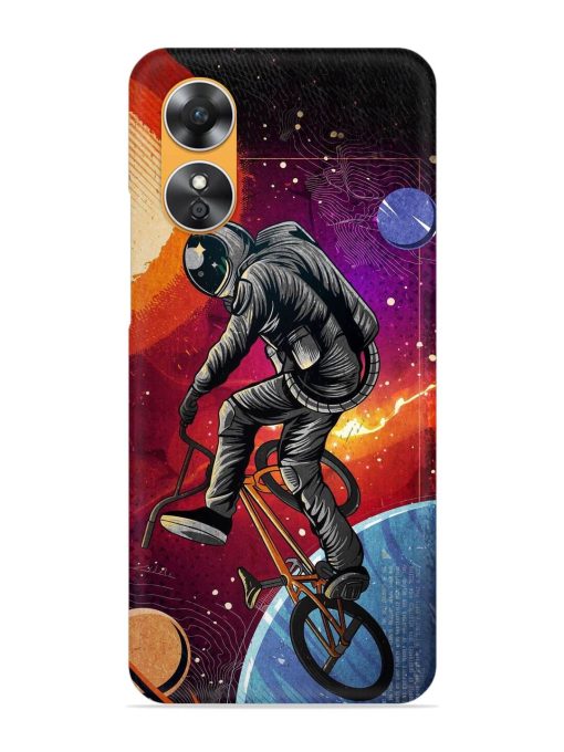 Super Eclipse Bmx Bike Snap Case for Oppo A17 Zapvi