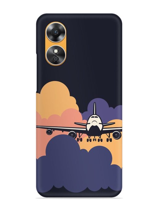 Aeroplane vector Snap Case for Oppo A17 Zapvi