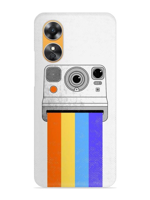 Retro Camera Art Snap Case for Oppo A17 Zapvi