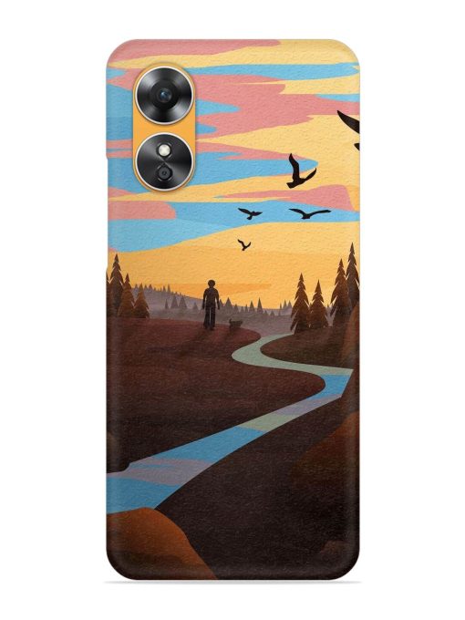 Natural Landscape Art Snap Case for Oppo A17 Zapvi