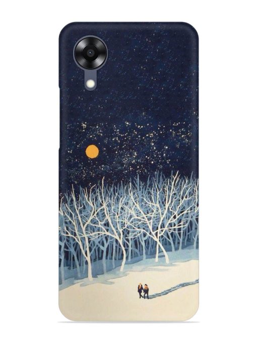 Full Moon Snowshoe Tour Snap Case for Oppo A17K Zapvi