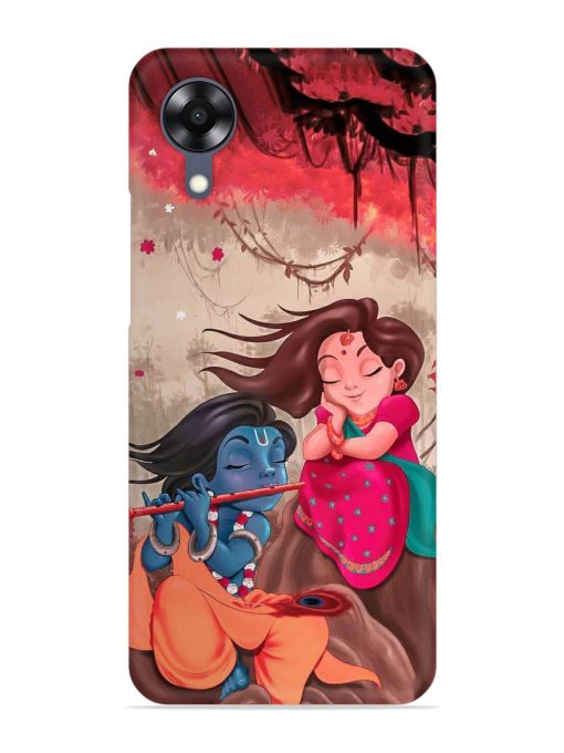 Radhe Krishna Water Art Snap Case for Oppo A17K Zapvi