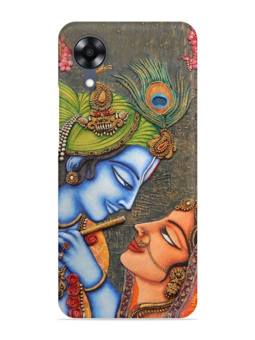 Lord Radha Krishna Flute Art Snap Case for Oppo A17K Zapvi