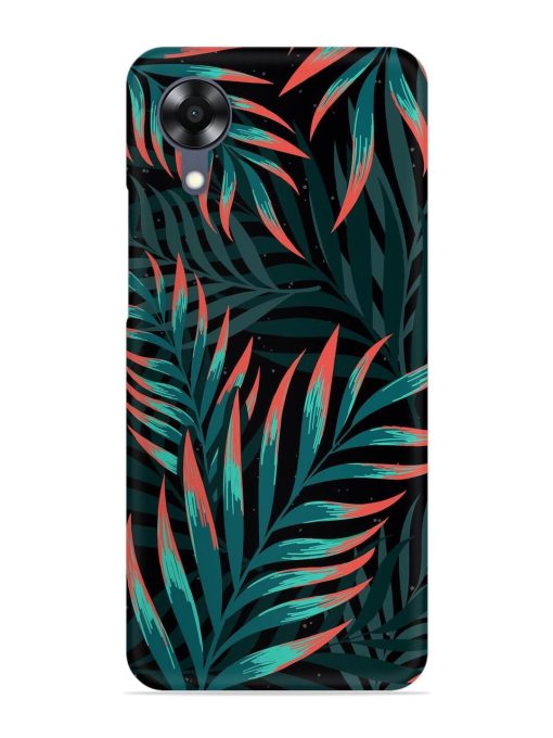 Green Leaf Art Snap Case for Oppo A17K