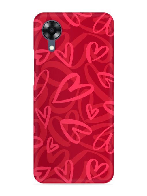 Seamless Romantic Pattern Snap Case for Oppo A17K