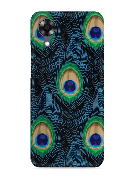 Seamless Pattern Peacock Snap Case for Oppo A17K