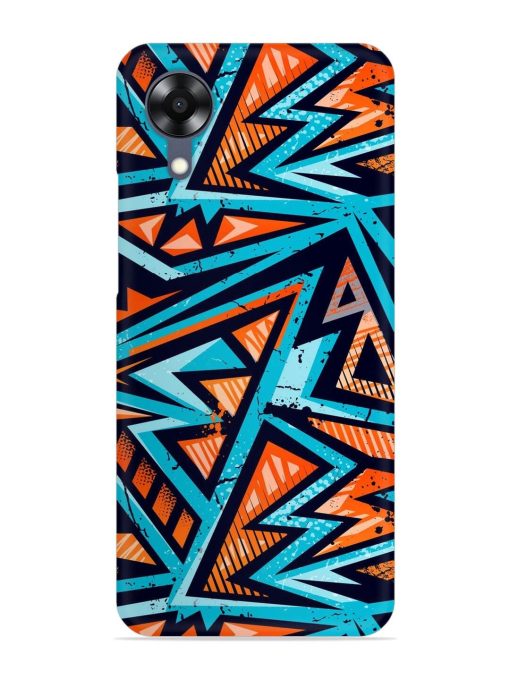 Abstract Seamless Grunge Snap Case for Oppo A17K Zapvi