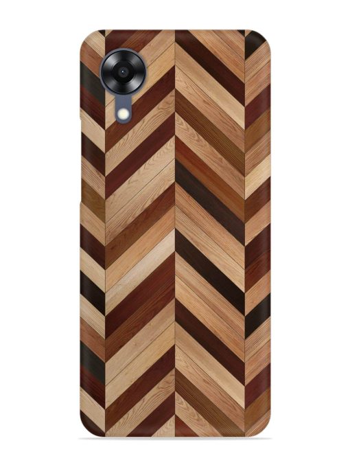 Seamless Wood Parquet Snap Case for Oppo A17K