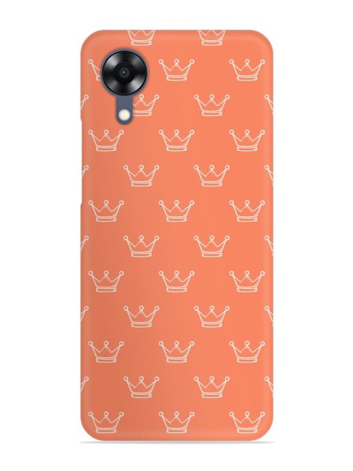 Hand Drawn Crown Snap Case for Oppo A17K