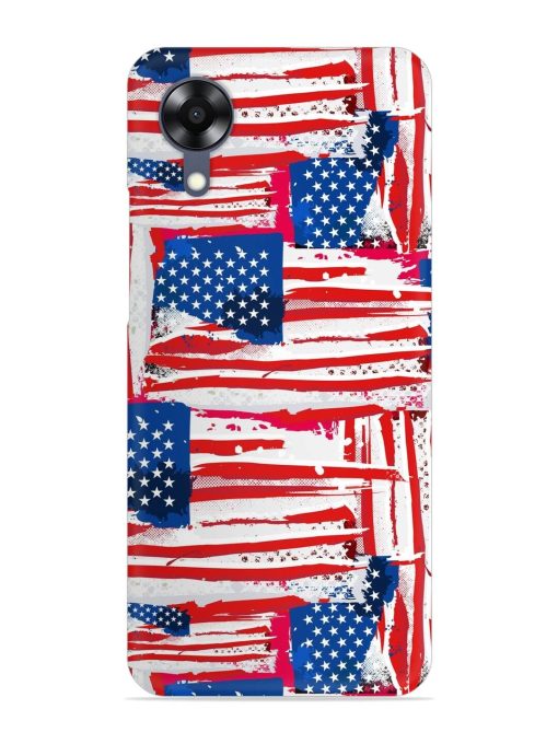 Usa Flag Seamless Snap Case for Oppo A17K