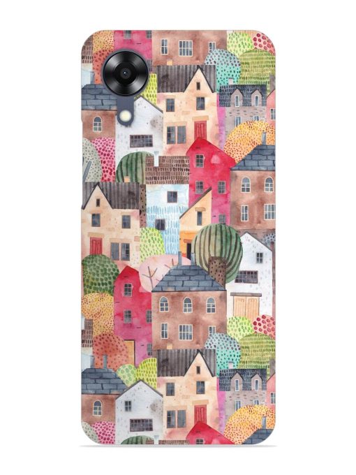 Abstract Seamless Pattern Snap Case for Oppo A17K Zapvi