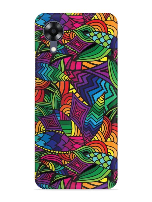 Abstract Multicolor Seamless Snap Case for Oppo A17K Zapvi