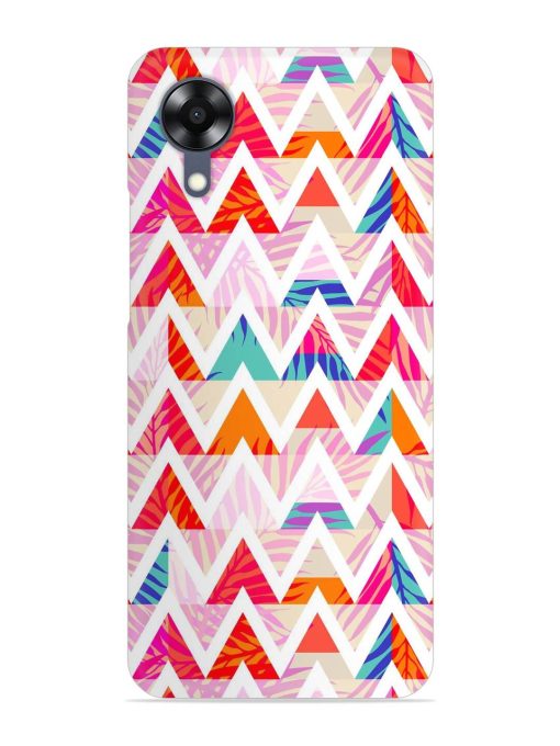 Abstract Triangle Background Snap Case for Oppo A17K Zapvi