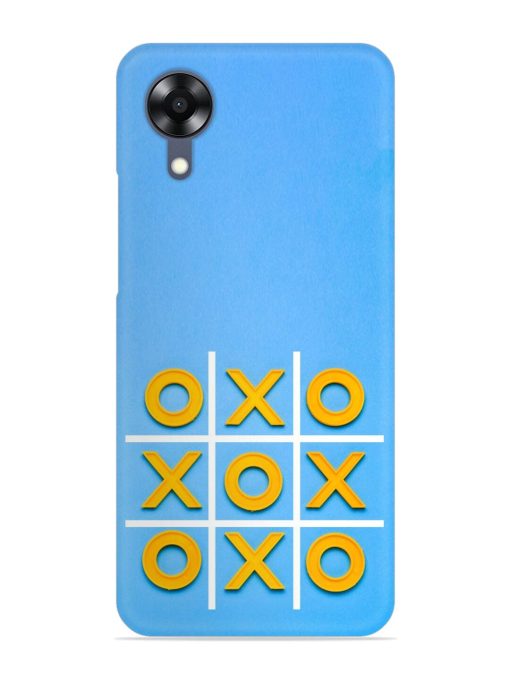 Yellow Plastic Crosses Snap Case for Oppo A17K Zapvi