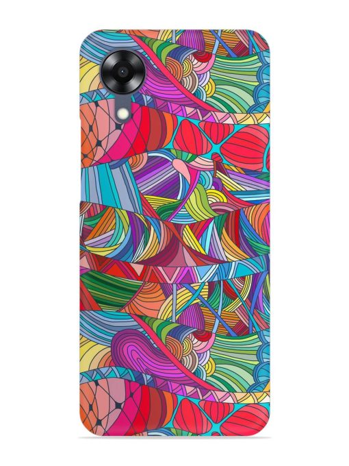 Seamless Patterns Hand Drawn Snap Case for Oppo A17K