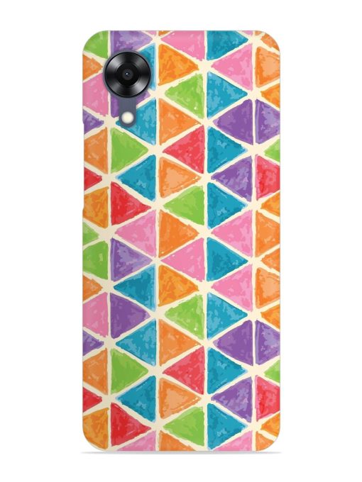 Seamless Colorful Isometric Snap Case for Oppo A17K