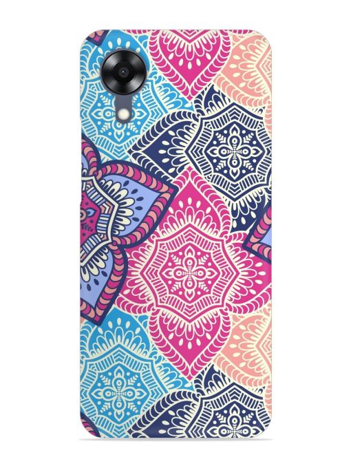 Ethnic Floral Seamless Snap Case for Oppo A17K