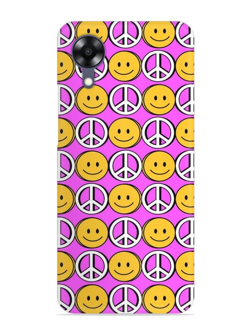 Smiley Face Peace Snap Case for Oppo A17K