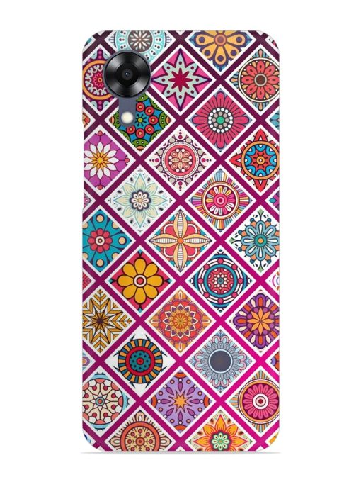 Seamless Tile Pattern Snap Case for Oppo A17K Zapvi