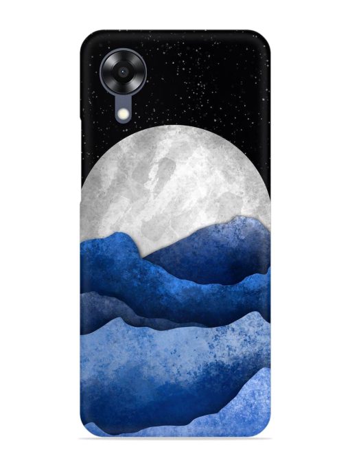 Full Moon Mountain Vector Snap Case for Oppo A17K