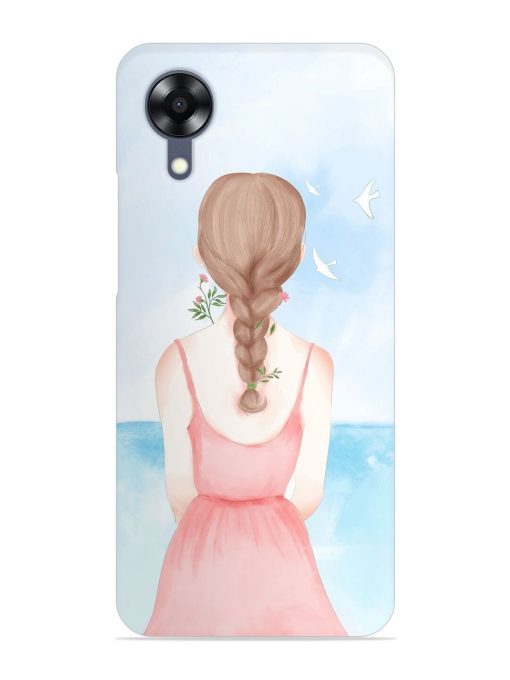 Watercolor Girl Vector Snap Case for Oppo A17K