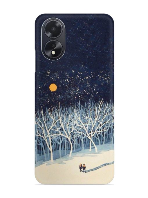 Full Moon Snowshoe Tour Snap Case for Oppo A18 Zapvi