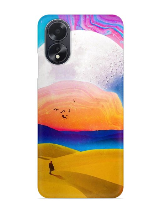 Sandy Desert Snap Case for Oppo A18 Zapvi