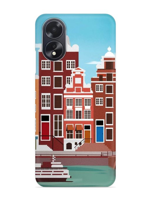 Scenery Architecture Amsterdam Landscape Snap Case for Oppo A18 Zapvi